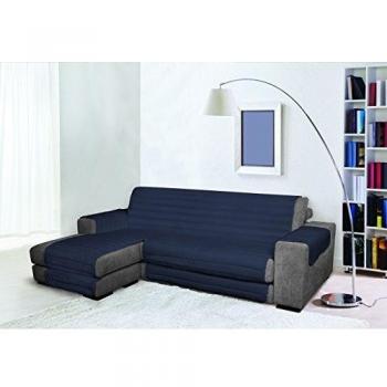 Trendy Funda para sofà de doble cara, resistente al agua, Azul 190cm, BLU OSCURO