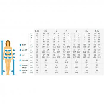 Leggings 3/4 Odlo Performance Warm Eco para mujer - color negro - talla L