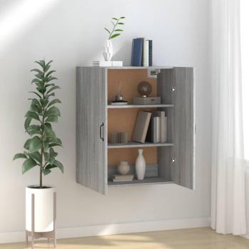Armario colgante de madera contrachapada gris sonoma 69,5x34x90 cm