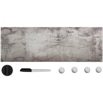 Pizarra magnética de pared Día y Noche, vidrio 60x20 cm