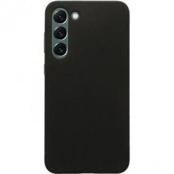 Funda de Silicona Líquida Negra para Samsung Galaxy S23+ con Carga Inalámbrica