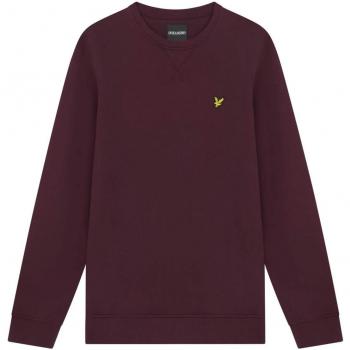 Sudadera Lyle & Scott de Algodón, Color Burdeos, Talla XL, Diseño Clásico y Moderno