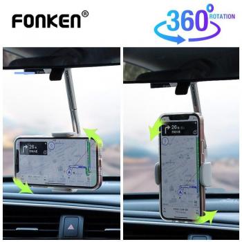 Soporte para teléfono de coche, soporte para espejo retrovisor y reposacabezas trasero compatible con iPhone 11, 12 y Samsung
