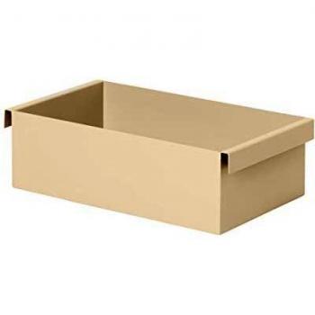 Ferm Living Plant Box Caja de Flores, Metal, marrón, B: 25.7 x H: 7.6 x T: 14.7 cm