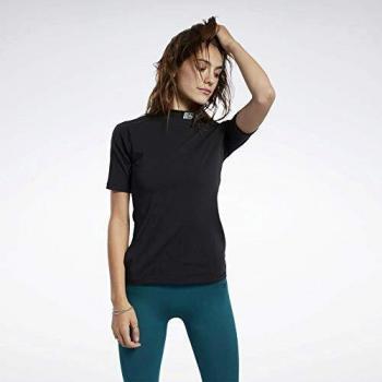 Reebok Wor Myt Solid tee Camiseta, Mujer, Negro, L