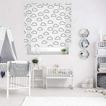 Sleepens Storalia - Estor Digital Infantil Art Print - Nubes - 160x180 cm