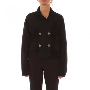 Black Double-Breasted Twinset Blazer Jacket for Women, Size M, AW24