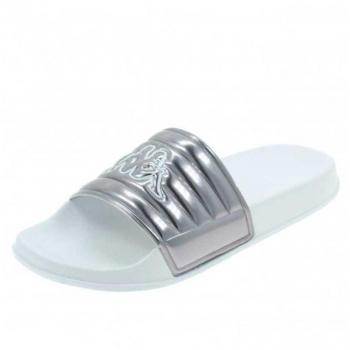 Chanclas de Mujer y Niña KAPPA CHANCLA NOLESIT MUJER PLATA BLANCO