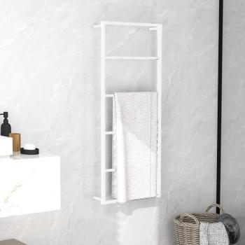 Toallero de acero blanco 45x10x115 cm - Toallero de Acero, dimensiones 45x10x115 cm, color Blanco, ideal para cuarto de baño, disponible en otros colores como Negro