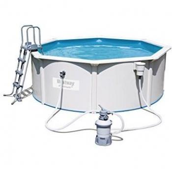 BESTWAY 56574 - Piscina Desmontable de Acero Hydrium 360x120 cm Depuradora de arena de 2.006 litros/hora