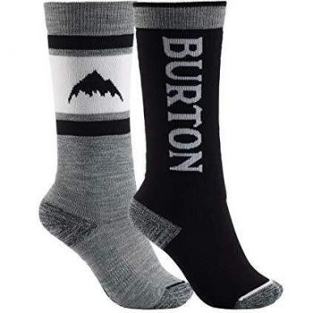 Burton Weekend Midweight calcetines de snowboard, Unisex niños, True Black, ML