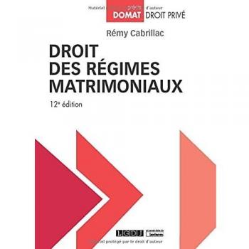 Droit des régimes matrimoniaux