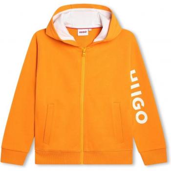 Hugo - Sudadera de niño con cremallera, capucha y logo en la manga
