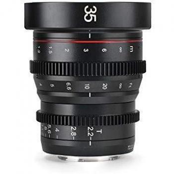 Lente Cine Prime Meike 35 mm T2.2 con Montura Micro 4/3