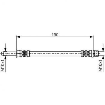 Latiguillo de freno BOSCH 1 987 476 310 - Tipo: Latiguillo de freno, Marca: BOSCH, Número de pieza: 1 987 476 310