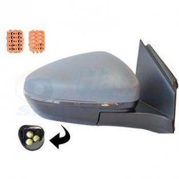 Espejo retrovisor VAN WEZEL 4084818 con carcasa de plástico, ajuste manual, vidrio convexo y diseño específico para vehículos
