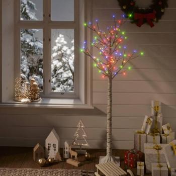 Árbol de Navidad LED de colores con 140 luces, ideal para interior y exterior, altura 1,5 metros