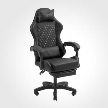 Silla Gaming Ergonómica Mars Gaming MGC-X, Cuero Sintético, Respaldo Reclinable, Altura Regulable, Reposabrazos Dinámico, Cojín Cervical y Lumbar, Con Repos