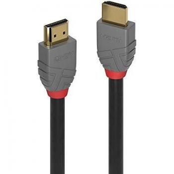 LINDY 36963 2 m High Speed HDMI Cable, Anthra Line - Black