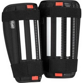 adidas 11Anatomic Lite - Espinillera, color negro / blanco / rojo, talla L