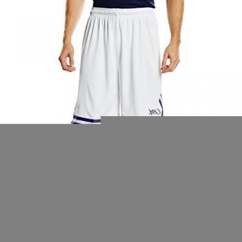 K1X Hardwood Double X Shorts - Pantalones cortos de baloncesto para hombre, color blanco / morado