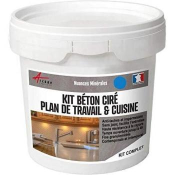 Kit de Hormigón Pulido Prusia Azul - 10 m² (2 Capas) para Cocina y Revestimiento de Pared - ARCANE INDUSTRIES