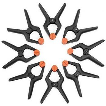 Umi. by Amazon- Juego de 8 Abrazaderas de Resorte de Nylon para Trabajo Pesado, 11.5cm, para Mejoras para el Hogar, Proyectos de Trabajos en Carpintería y Estudios de Fotografía