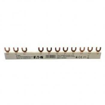 Barra de Fase Eaton Euro-Vario 63A, 3 Polos, 10mm², Aislada, EVG-3PHAS/N/8MODULLS