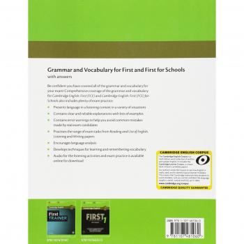 Grammar and Vocabulary for First and First for Schools. Book with Answers and Audio.