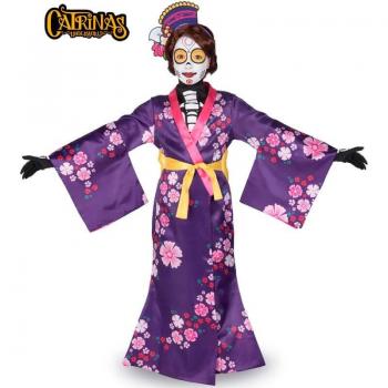 Disfraz de Catrina Mariko Kimono para mujer