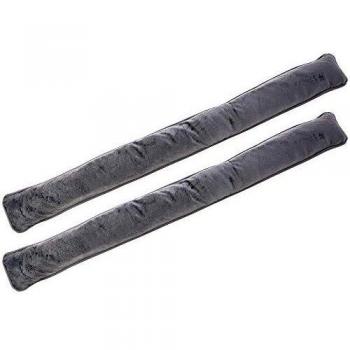 com-four® 2X Tapones de Corriente para Puertas y Ventanas - Tapones de Viento de Microfibra - Ahorra energía con Tapones de Corriente