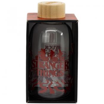Botella de cristal con diseño de Stranger Things de 620ml