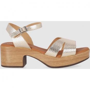 Sandalias de Piel para Mujer Chika10 ST Gersei 5381 dorado/champán con cierre de hebilla