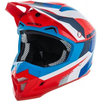 Acerbis 0022821.253.062 Casco, Azul/Rojo, S