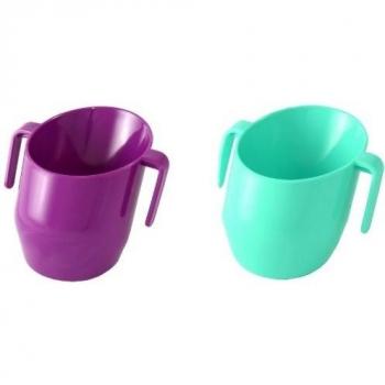 Doidy Cup - Vaso para aprender a beber Doppelpack lila/türkis