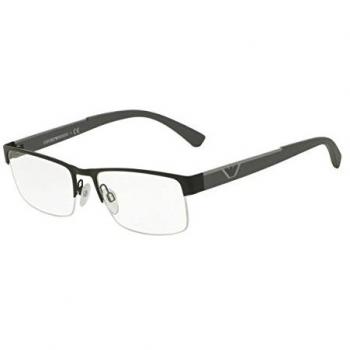 Emporio Armani - EA 1047, Geométrico, metal, hombre, MATTE BLACK