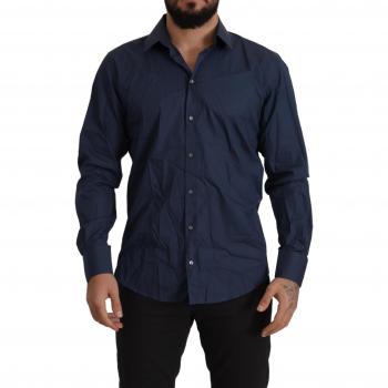 Blue Cotton MARTINI Slim Fit Dress Shirt