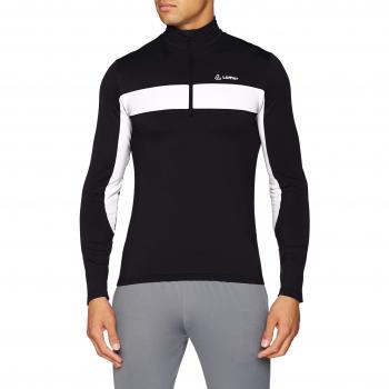 Löffler – Marco térmica de Terciopelo Jersey, Hombre, 21858, Negro/Blanco, 50