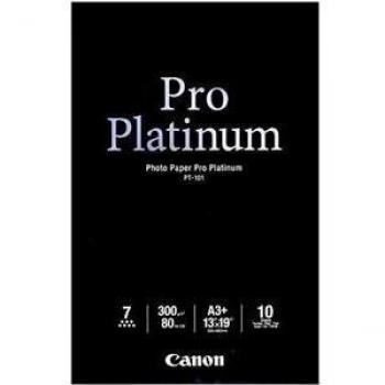 Canon PT-101 Pro Platinum A3+ Photo Paper, 300gsm, Pack of 10 Sheets - 2768B018
