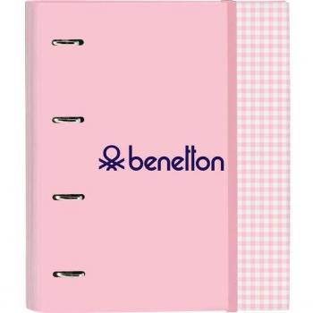 Carpeta 4 Anillas 35mm con Recambio Benetton Vichy Safta A4