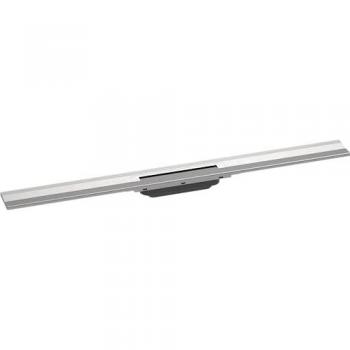 Desagüe de ducha cortable 90 cm Hansgrohe RainDrain Flex, montaje en pared, acero inoxidable cepillado