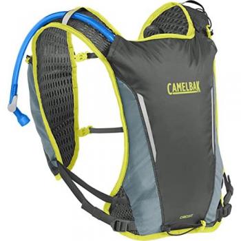 Camelbak Chaleco Hidratación Circuit Run 7L con sistema de hidratación Crux de 1.5L, color negro y verde, talla única para mujer