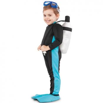 Disfraz para Bebés My Other Me Submarinista, Talla 7-12 Meses, incluye un traje de submarinista con detalles coloridos, gorro a juego y diseño de alta calidad, ideal para bebés de