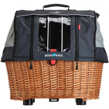 Cesta para Perros Klickfix Doggy Basket Plus GTA, Beige, 52x46x36 cm, Adaptable a Portaequipajes