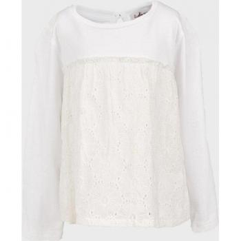 Camiseta bebé niña blanca perforada La Ormiga