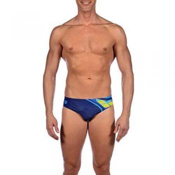 Arena M Brief Bañador Slip Hombre Galactic, Navy-Royal, 85