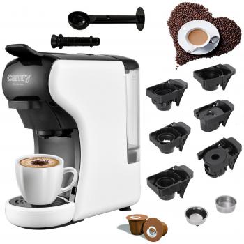 Cafetera espresso multicápsulas Camry CR 4414, 1450 W, Blanco y Negro