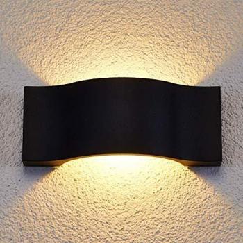Aplique LED de exterior Jace, grafito, aluminio, moderno