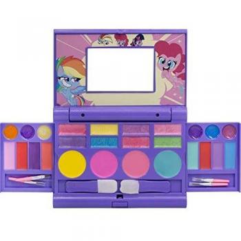 Townley Girl My Little Pony Hasbro Cosmetic Compact Set con Espejo 14 Brillos de Labios, 4 Brillos de mejillas, 8 Kit de Belleza de Brillo de Ojos para niñas y niños pequeños