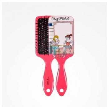 Cepillo Raqueta para Cabello Bifull Top Beauty Pink, Color Rosa